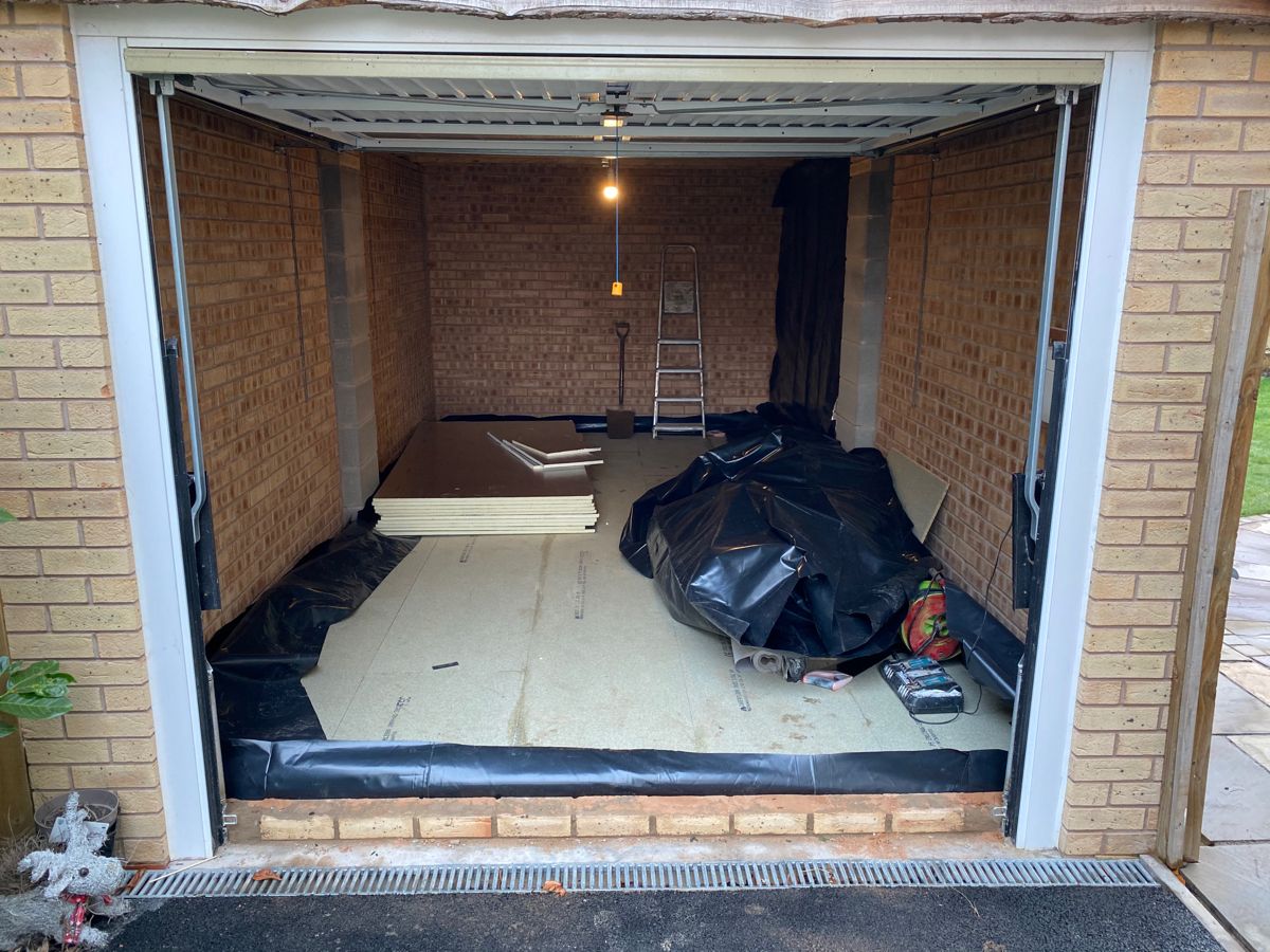 Wall insulation in garage