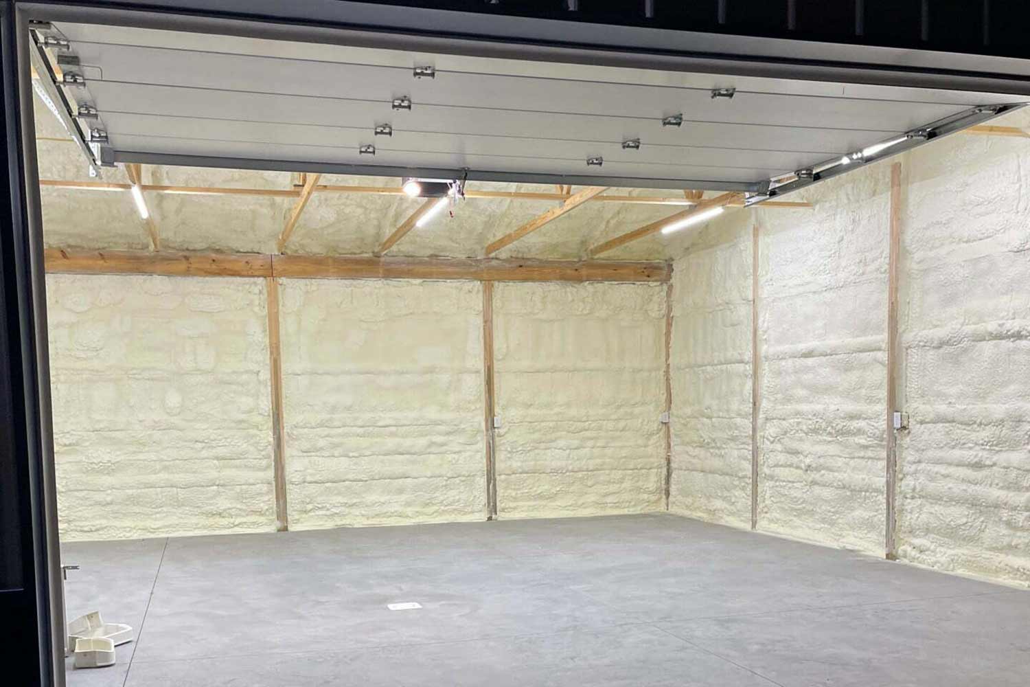 Ceiling insulation in garage